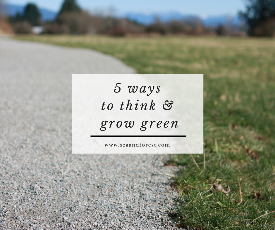 5 Ways to Think and Grow Green